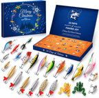 Fishing Lure Advent Calendar 24-Piece Christmas Gift