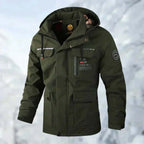 Men’s Hooded Utility Jacket with Flap Pockets