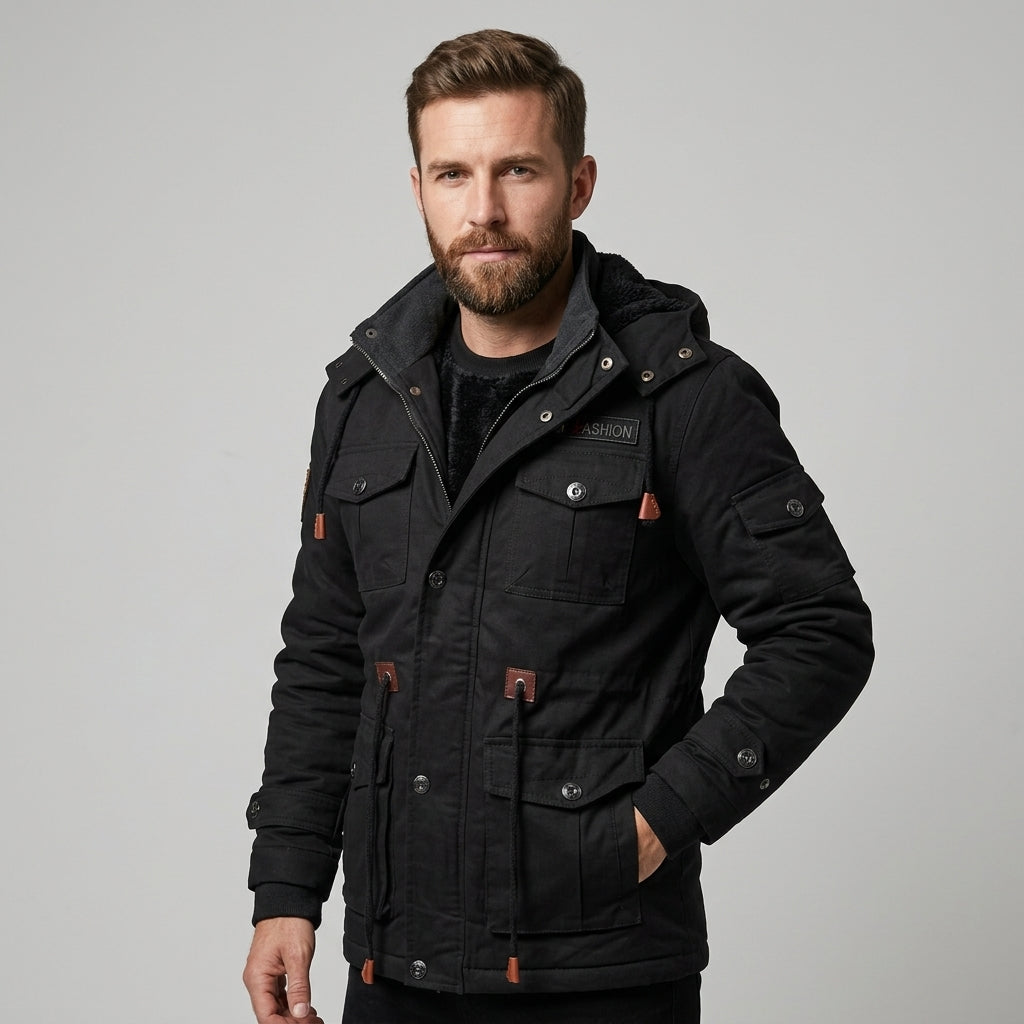 Men's Hooded Utility Jacket