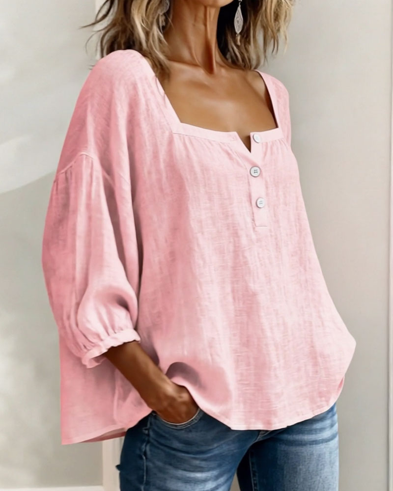 Women's Button Front Blouse