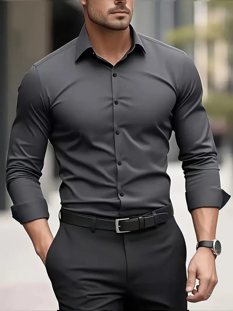 Men's Slim Fit Dress Shirt