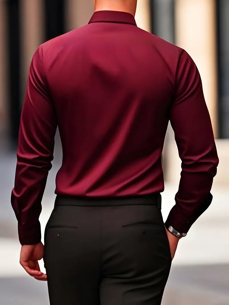 Men's Slim Fit Dress Shirt