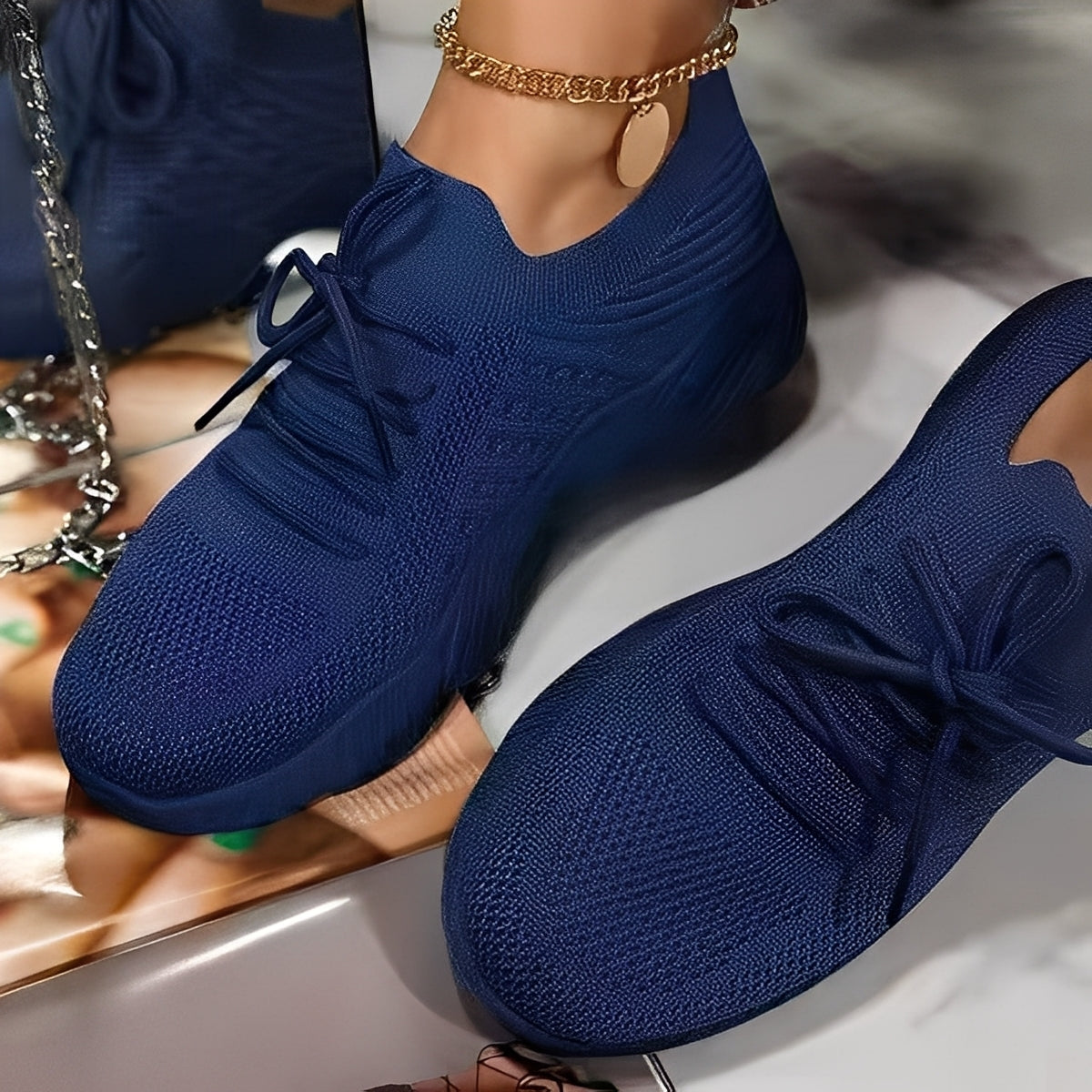 Women's Knit Walking Sneakers