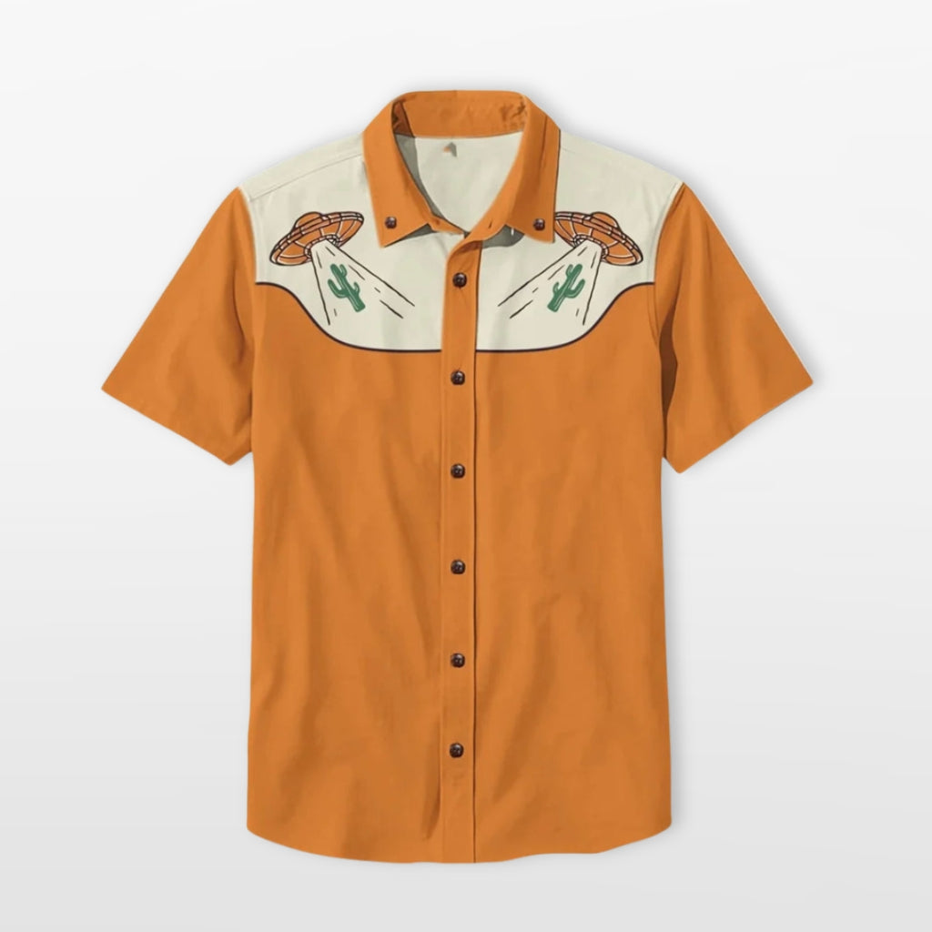 Men's Western Short Sleeve Shirt