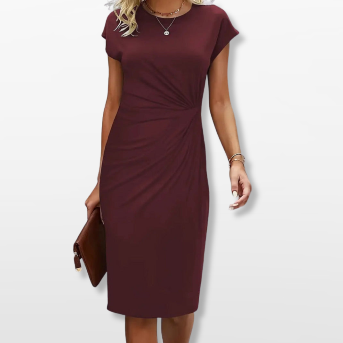 Women Elegant Bodycon Midi Dress