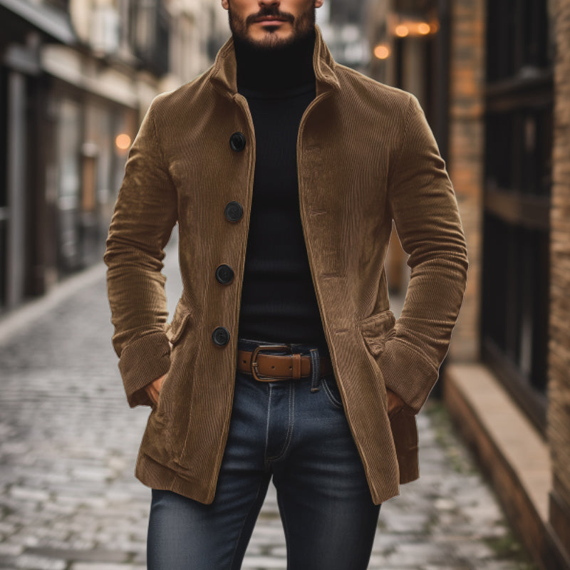 Men’s Button-Front Corduroy Jacket