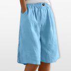 Women’s Wide Leg Shorts Elastic Waist