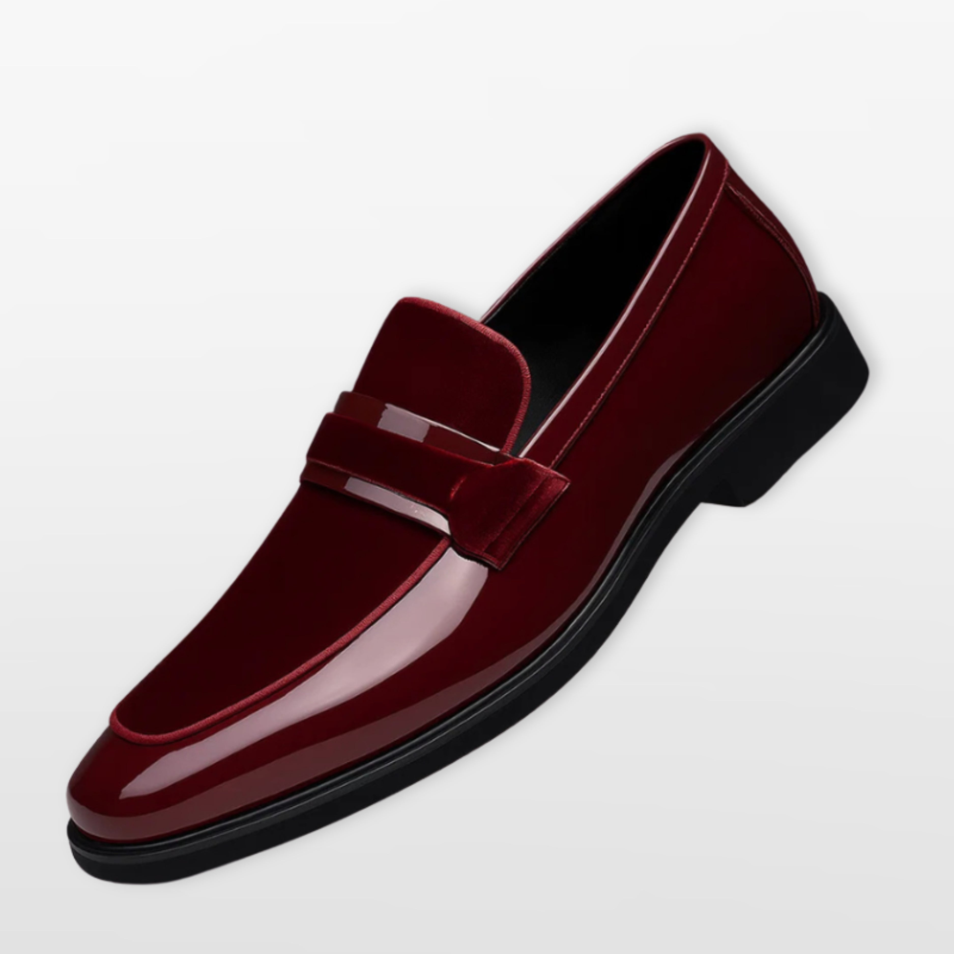 Men’s Velvet Patent Loafers