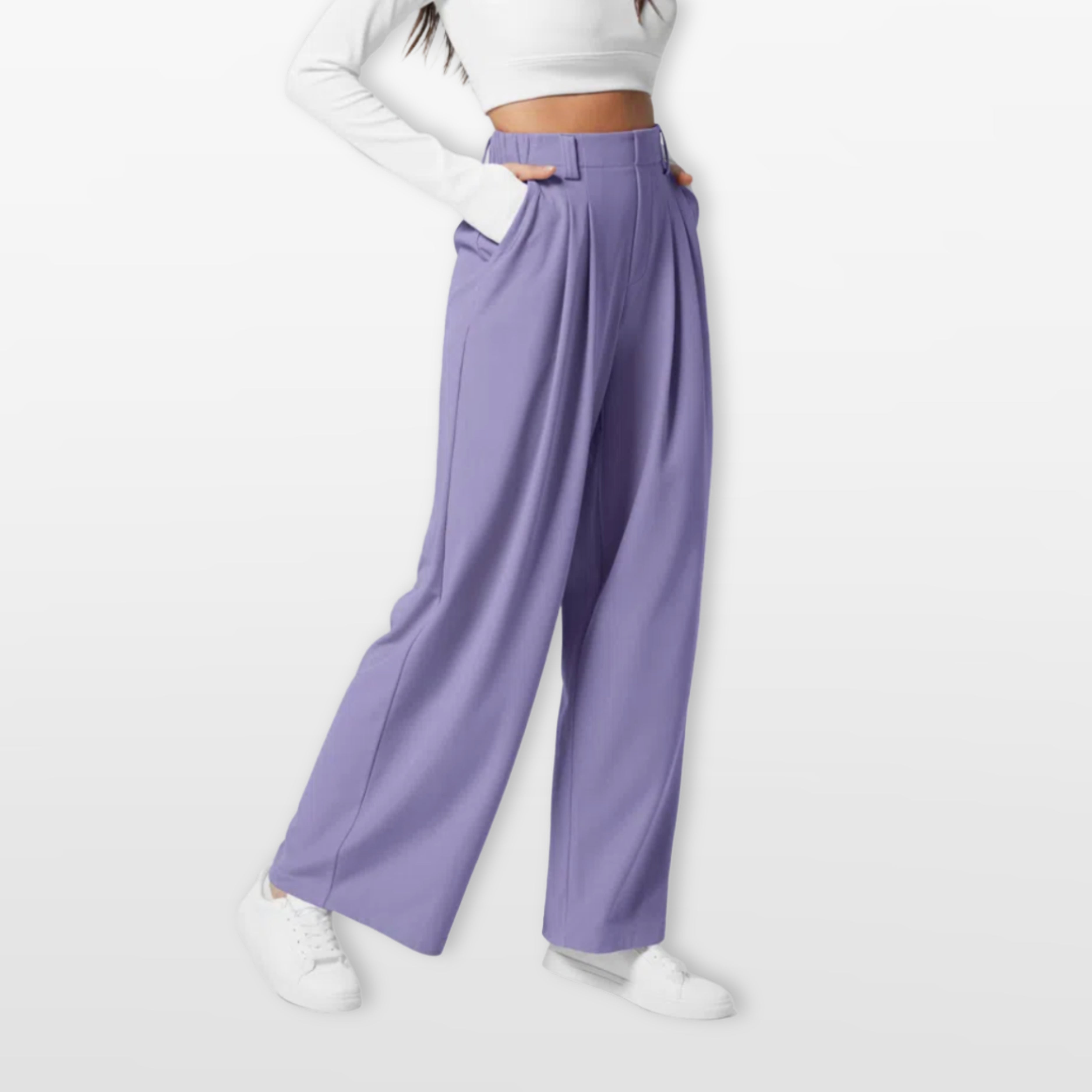 Women’s Wide Leg Pants High Waisted Pleated