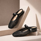 Women’s Woven Mary Jane Mule Flats