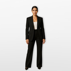 Women Tailored Blazer Pants Suit Elegant