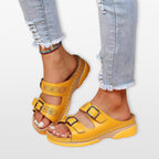 Women’s Platform Sandals Buckle Strap Slides