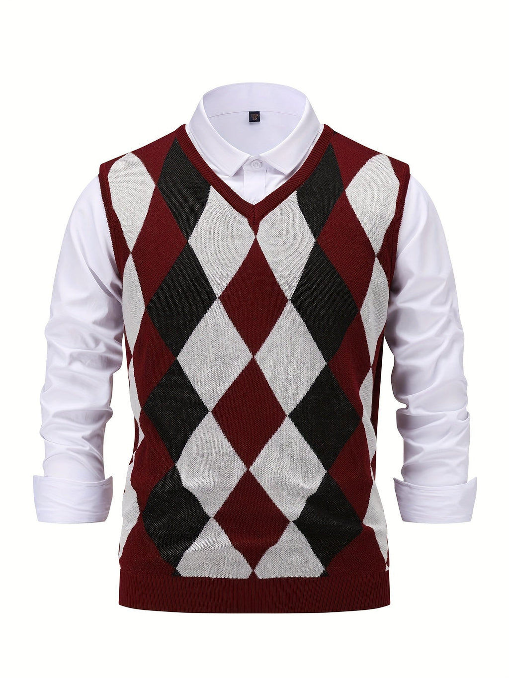Men’s Stylish Argyle Sweater Vest