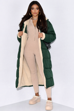 Women’s Long Hooded Quilted Jacket