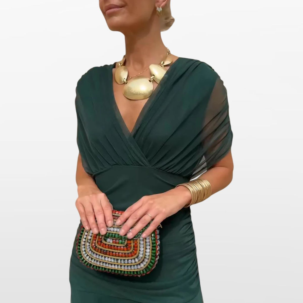 Women Off Shoulder Elegant Midi Dress