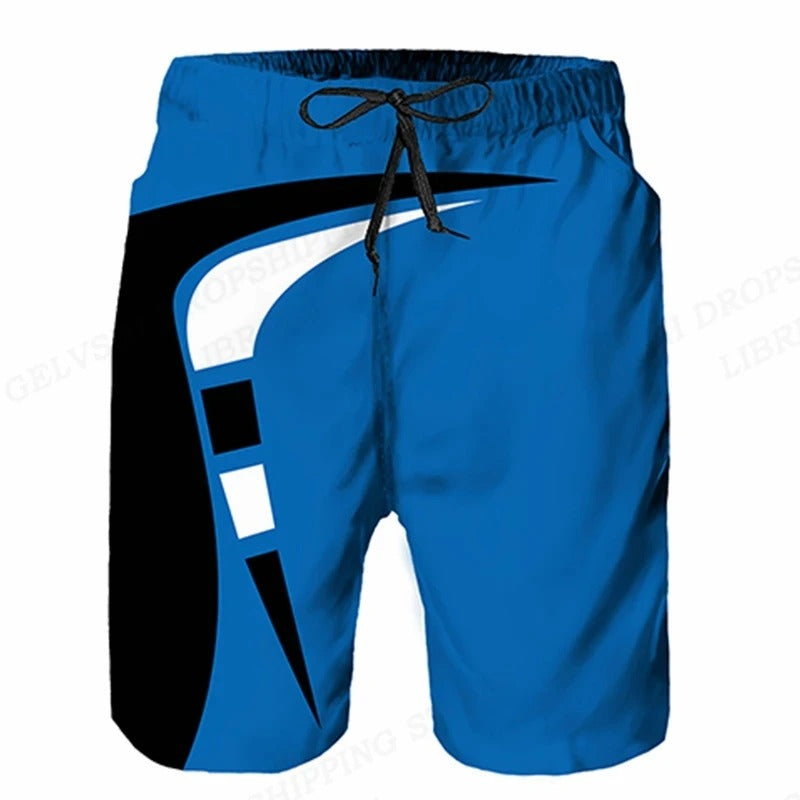 Men's Graphic Drawstring Swim Shorts
