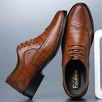 Men's Wingtip Brogue Lace-Up Shoes