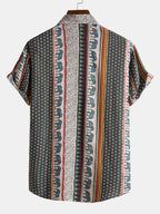 Men’s Relaxed Elephant Print Resort Shirt