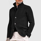 Men’s Stand-Collar Button-Front Cardigan