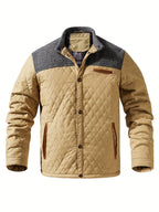 Men’s Quilted Jacket with Contrast Yoke