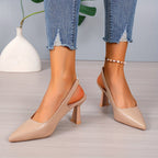 Women’s Slingback Heels with Pointed Toe