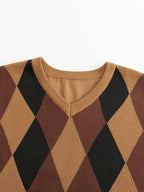 Men’s Stylish Argyle Sweater Vest