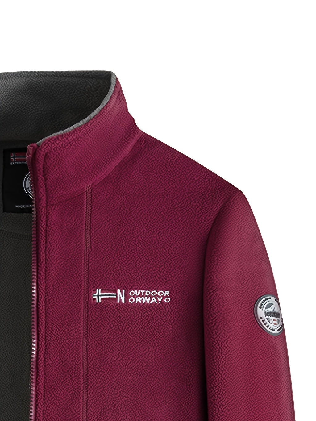 Men’s Full-Zip Stand Collar Jacket