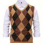 Men’s Stylish Argyle Sweater Vest