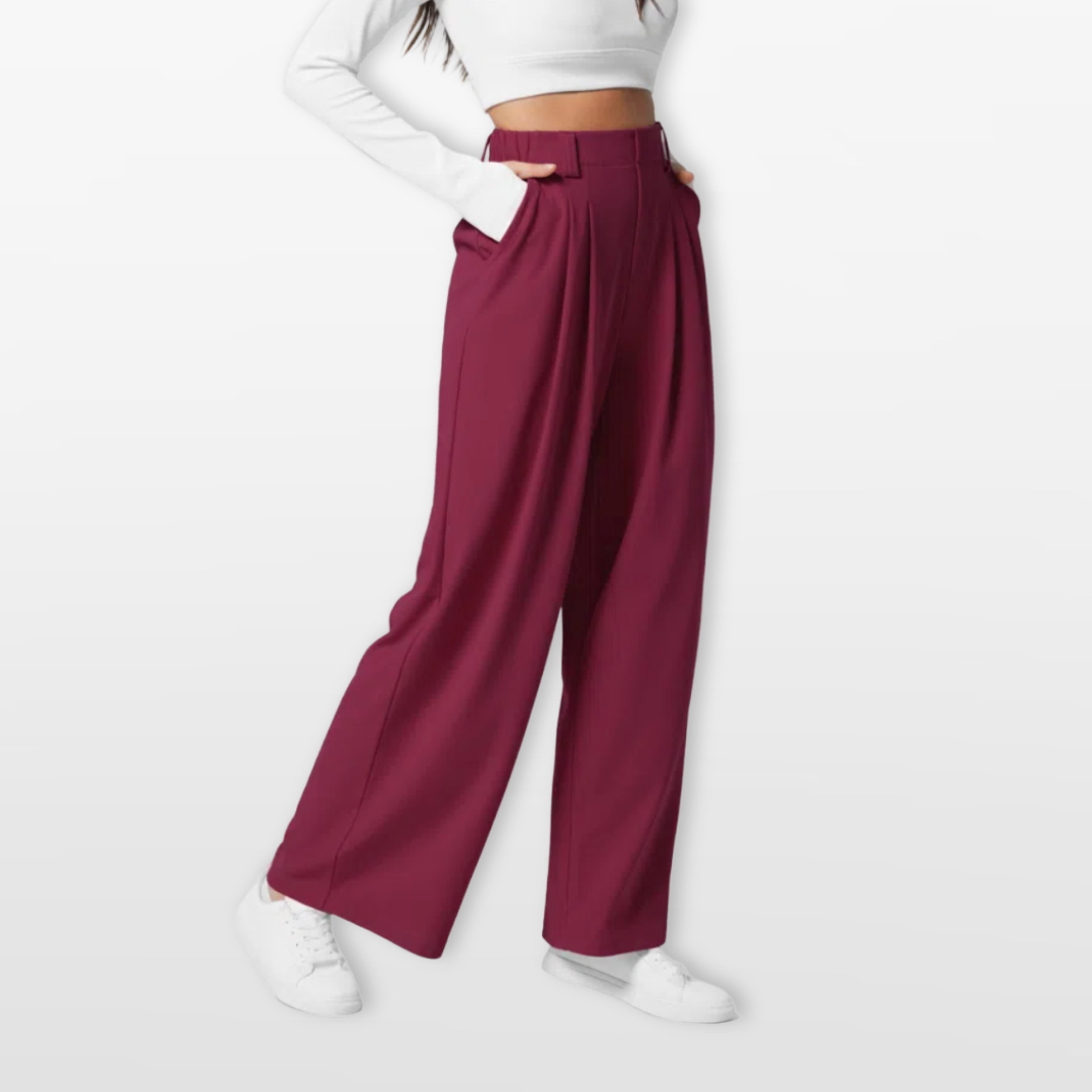 Women’s Wide Leg Pants High Waisted Pleated