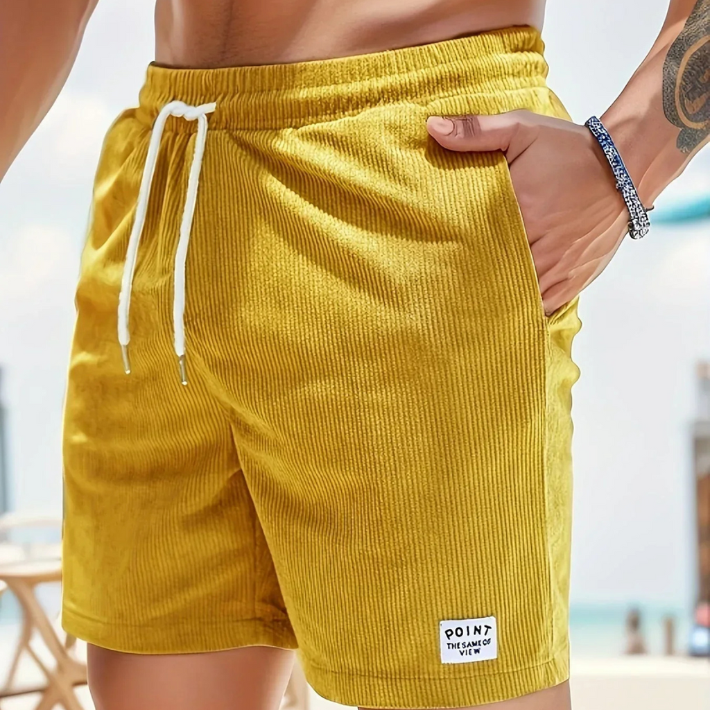 Men's Corduroy Drawstring Shorts