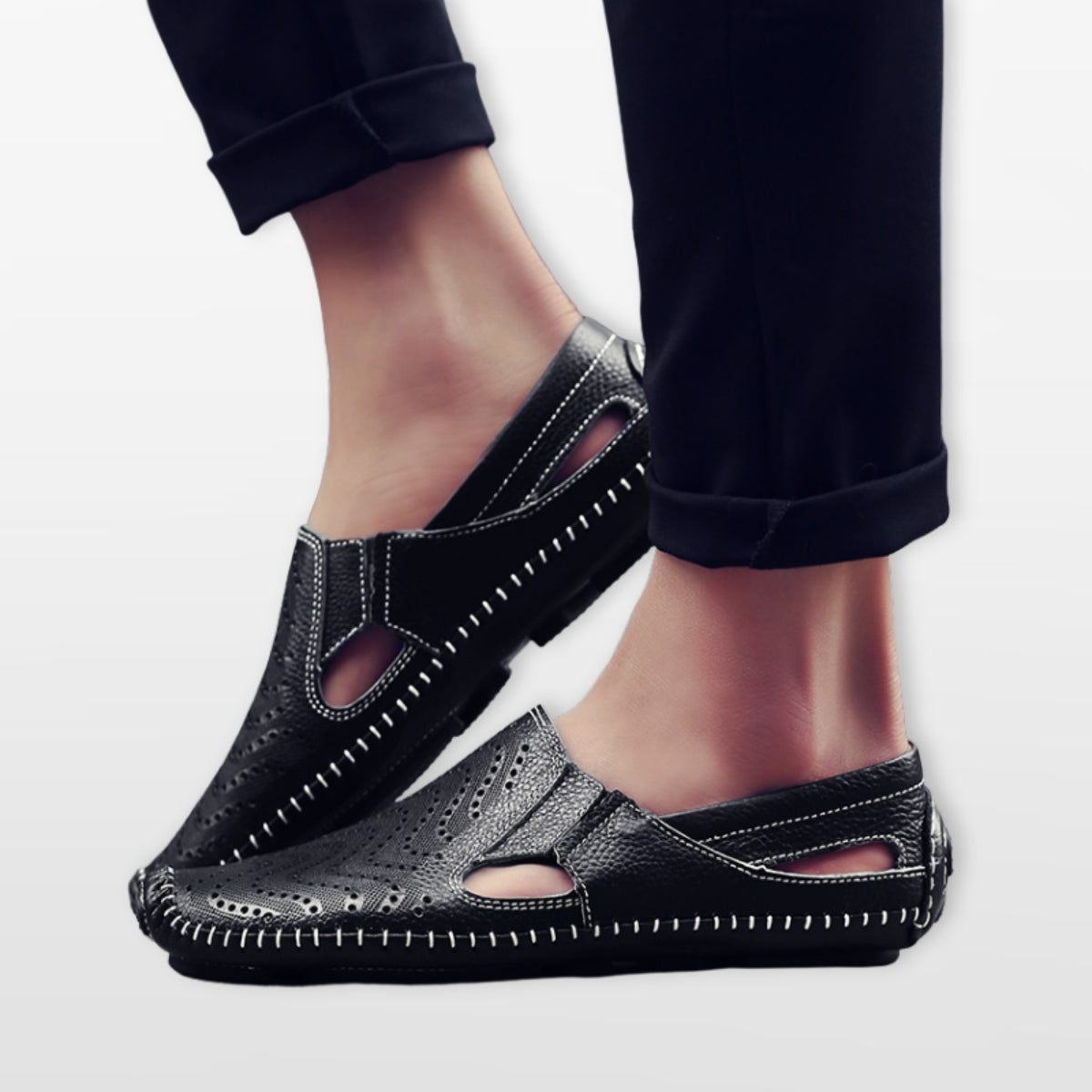 Men's Perforated Slip-On Loafers