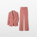 Women Tailored Blazer Pants Suit Elegant