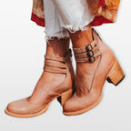 Women Ankle Strap Block Heel Pumps