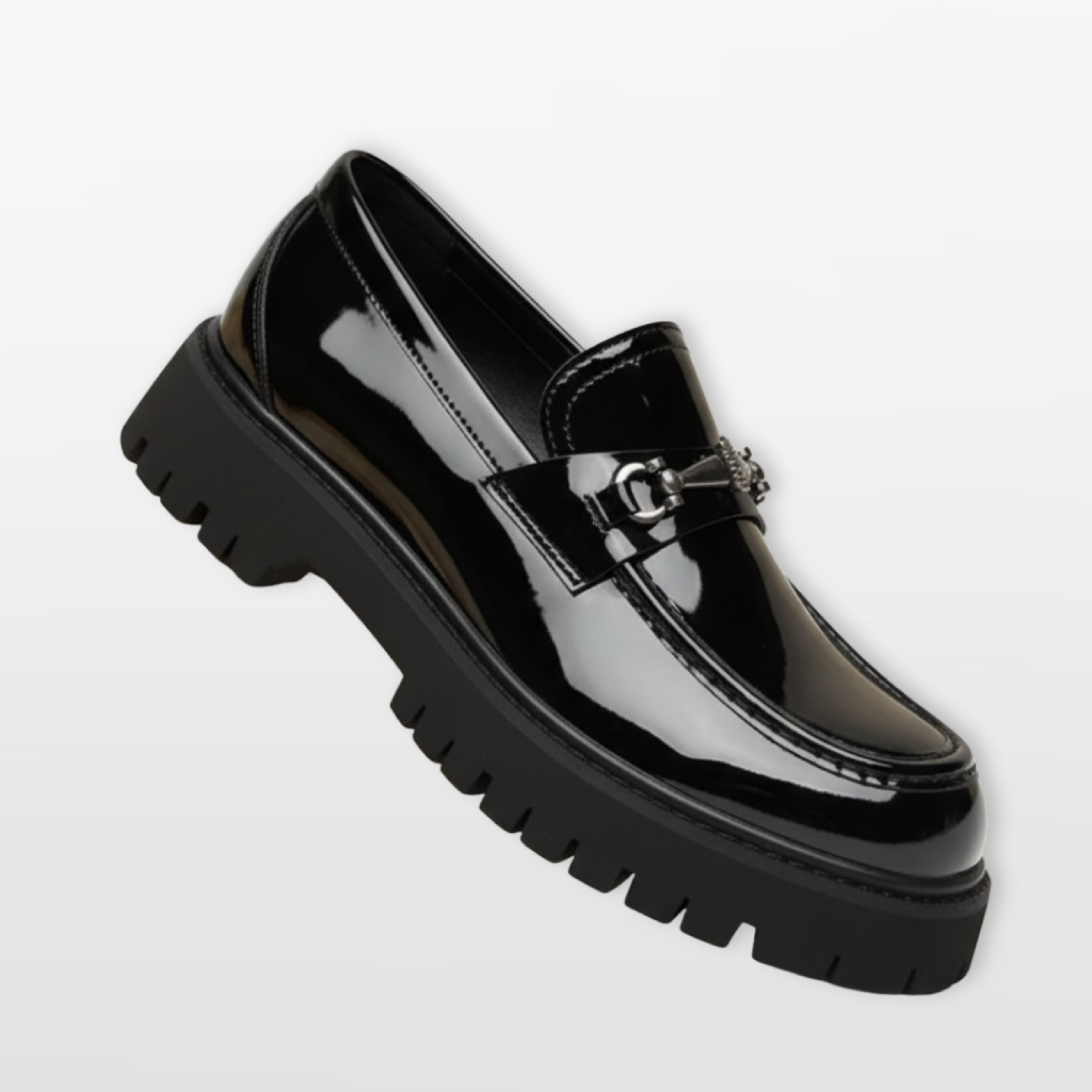 Men’s Chunky Loafers Platform Slip-On Shoes