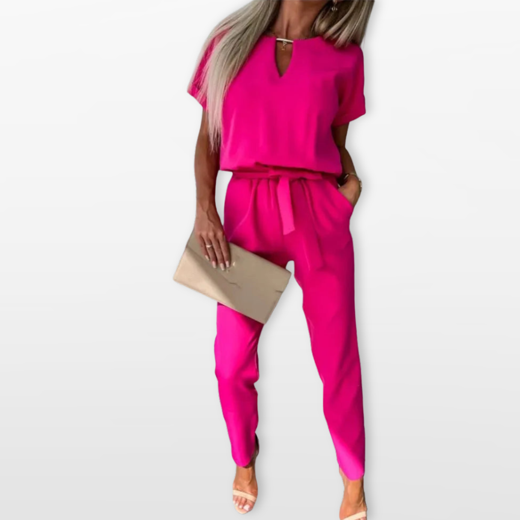 Women Casual Two Piece Jumpsuit Set Relaxed Fit