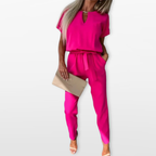 Women Casual Two Piece Jumpsuit Set Relaxed Fit
