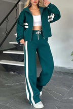 Women's Zip Up Tracksuit Set