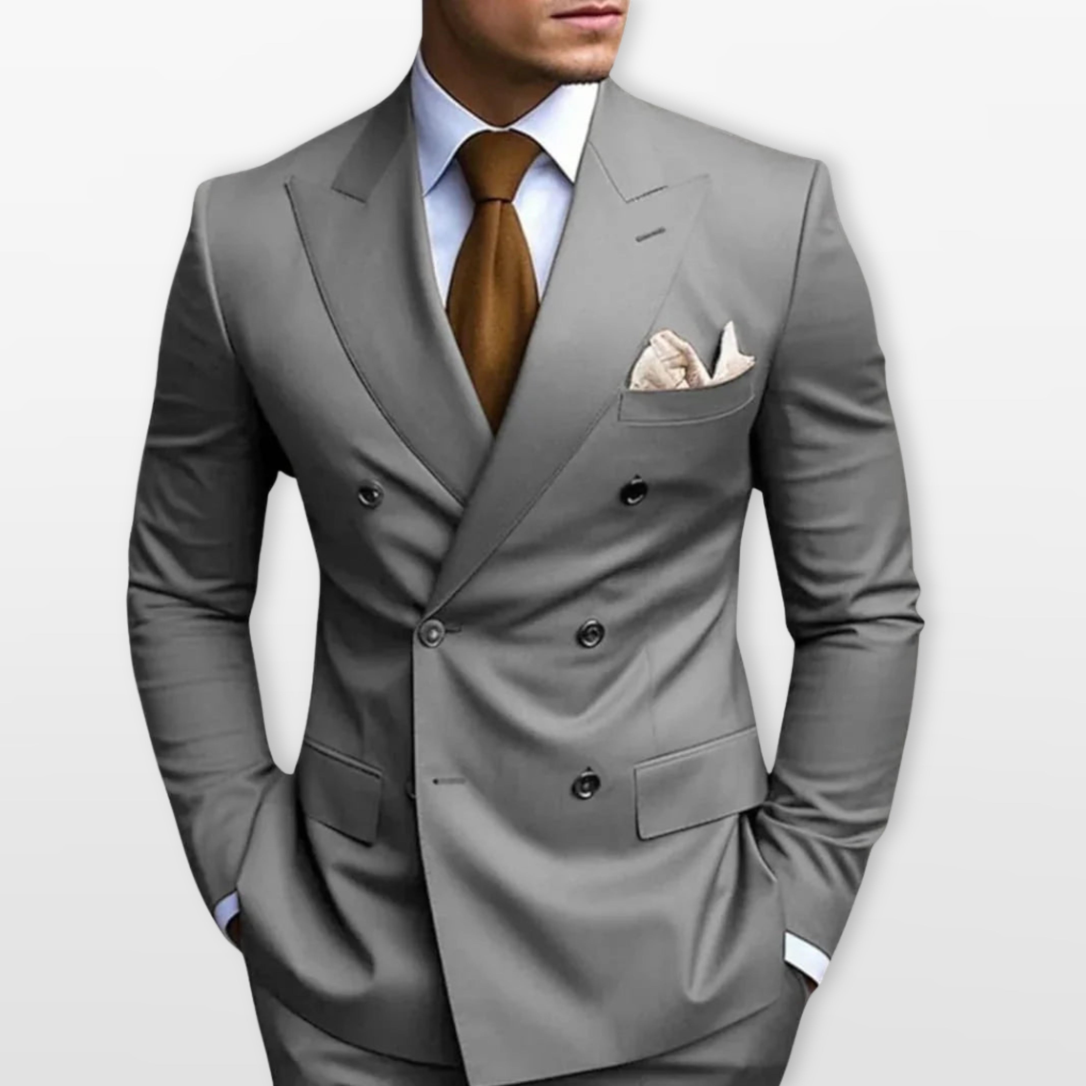 Men’s Double Breasted Suit Slim Fit Tailored