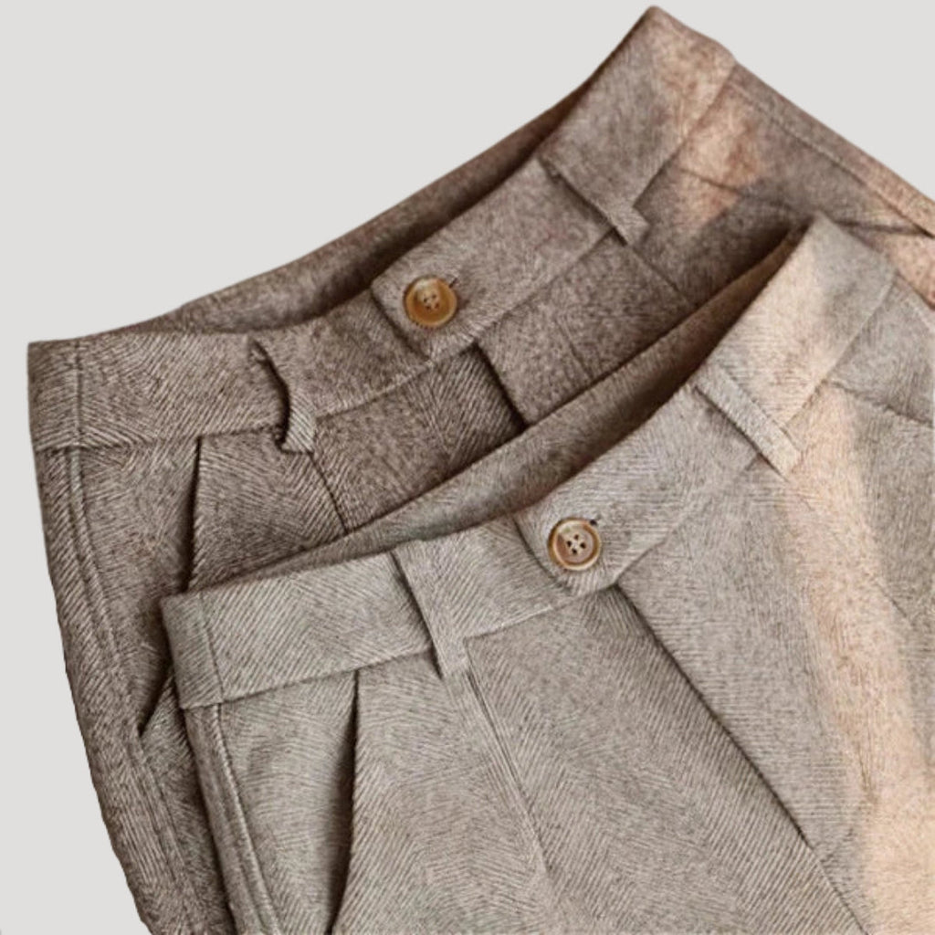 Men’s Relaxed-Fit Tailored Trousers