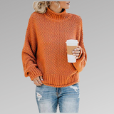 Women’s Chunky Knit Mock-Neck Sweater