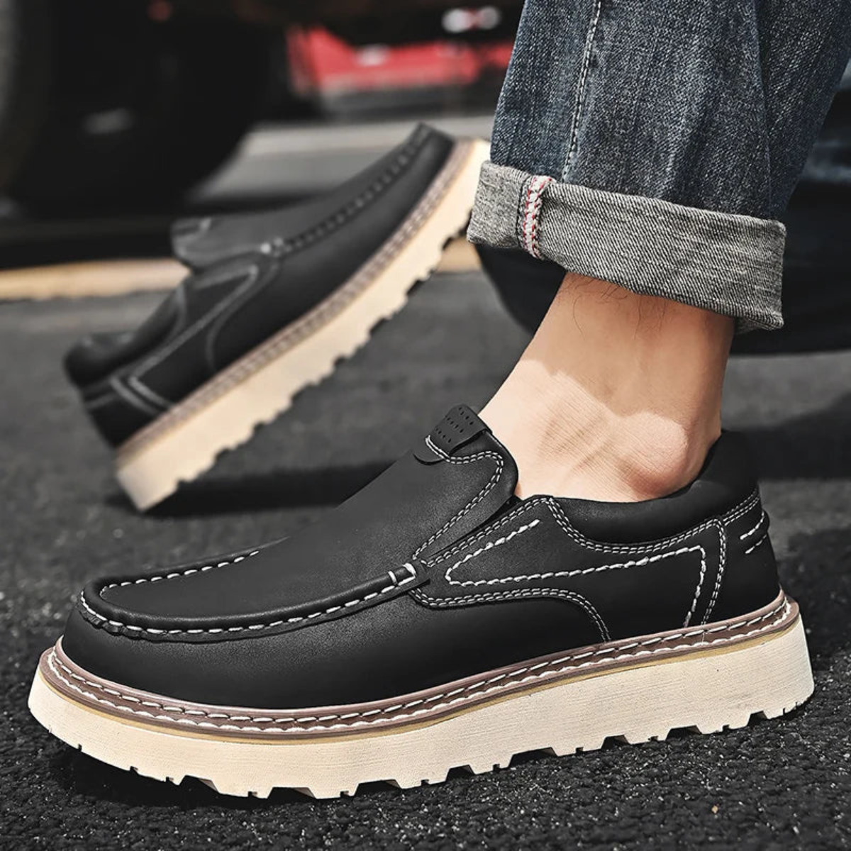 Men Casual Slip On Loafer Shoes