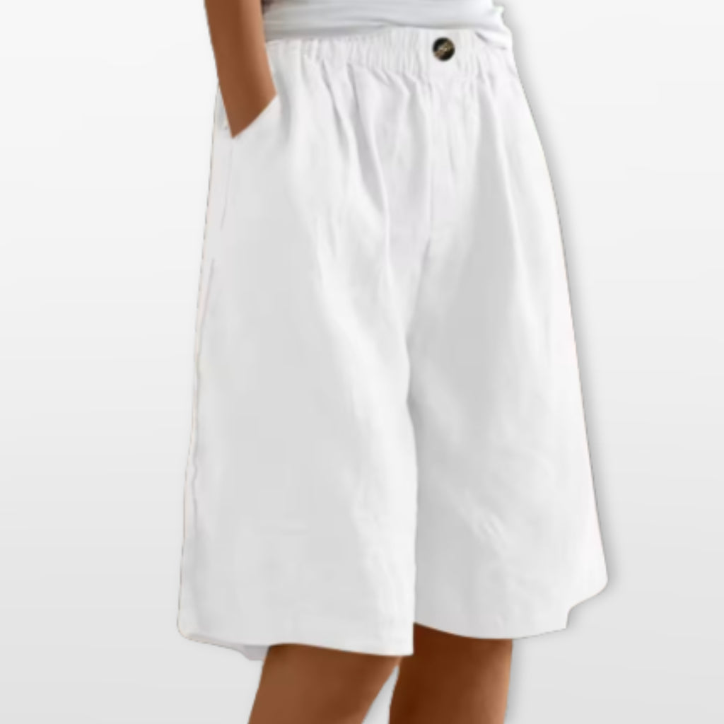 Women’s Wide Leg Shorts Elastic Waist