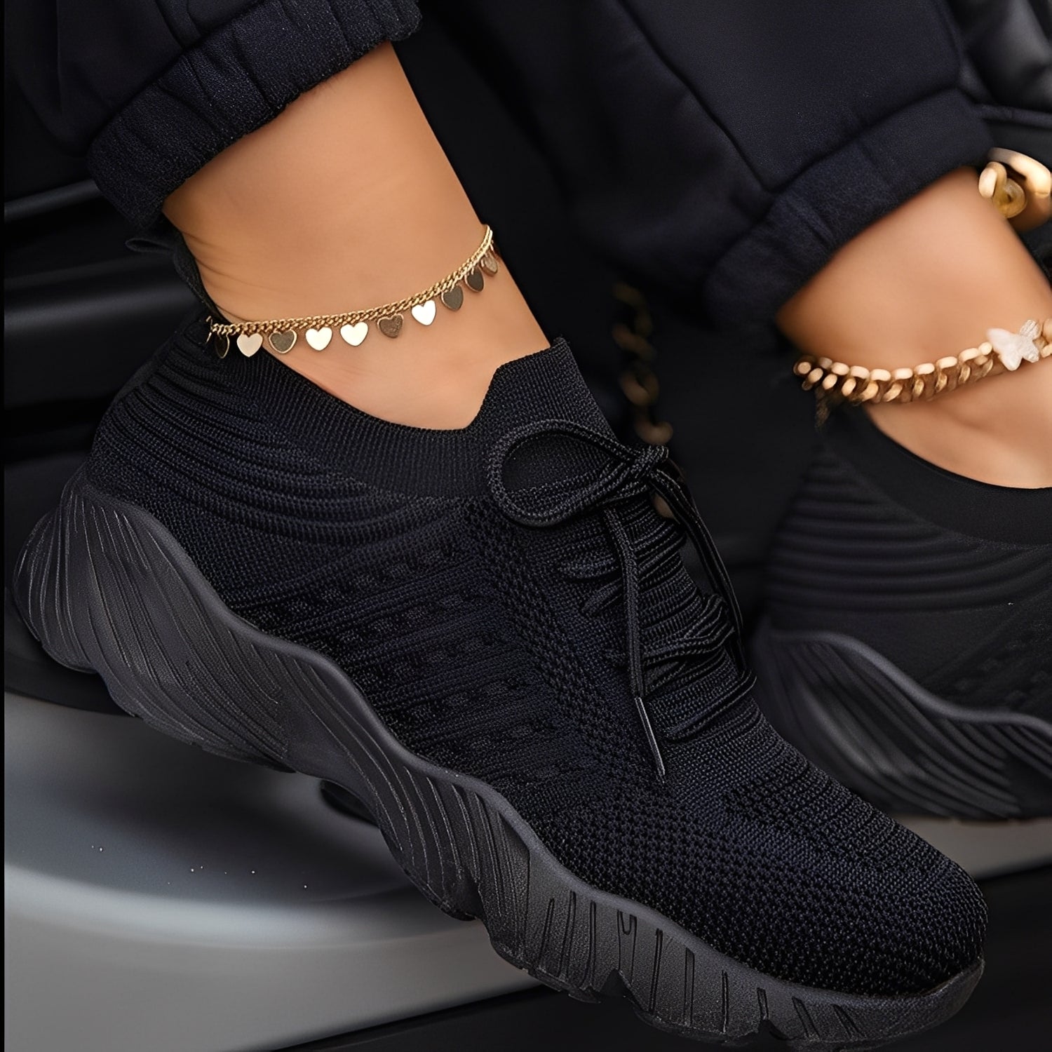 Women's Knit Walking Sneakers