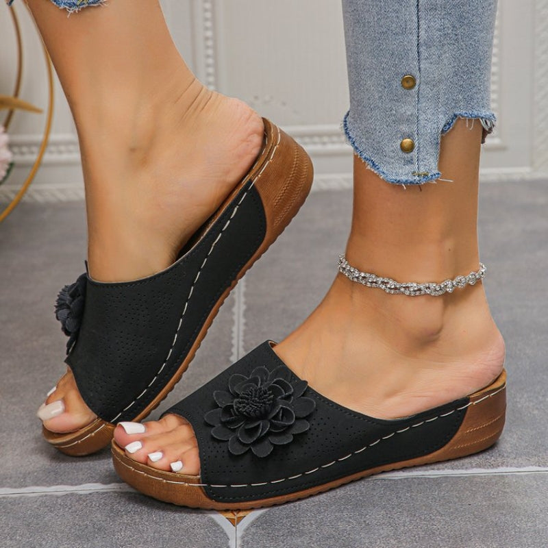 Women’s Floral Comfort Wedge Sandals