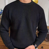 Men’s Ribbed Crew Neck Sweater