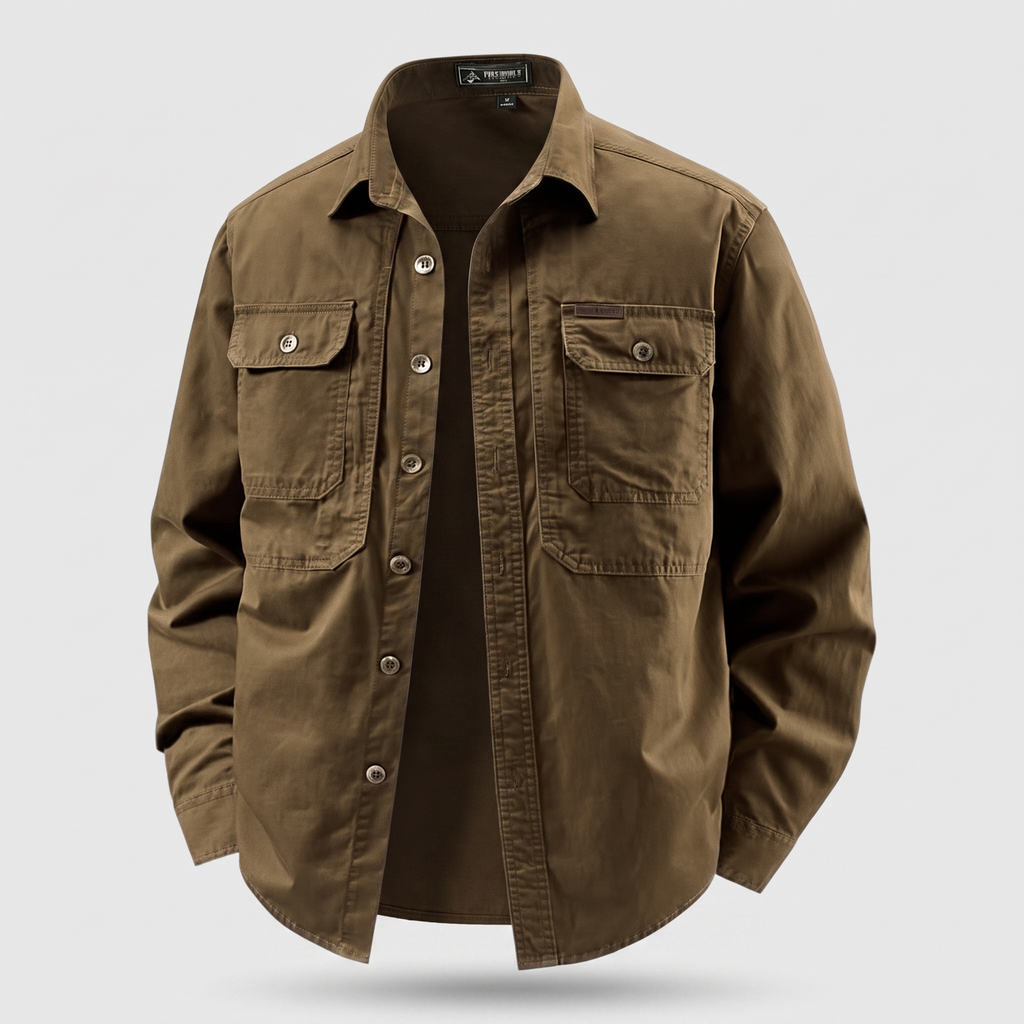 Men's Long Sleeve Button-Front Utility Shirt