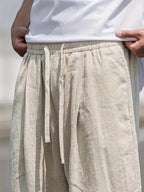 Men's Relaxed Linen Drawstring Pants