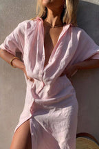 Women's Oversized Shirt Dress