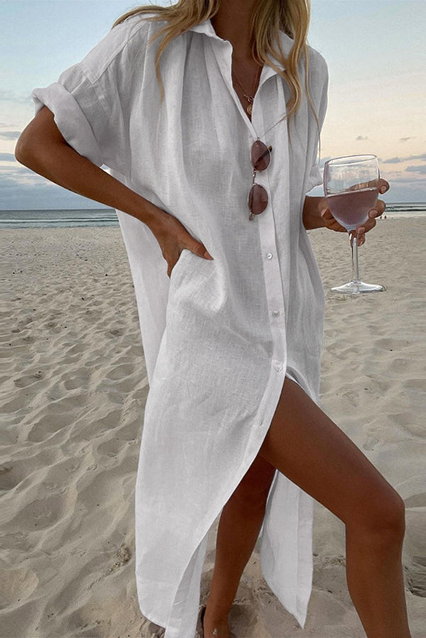 Women's Maxi Shirt Dress