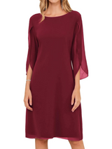 Women’s Split-Sleeve Shift Dress